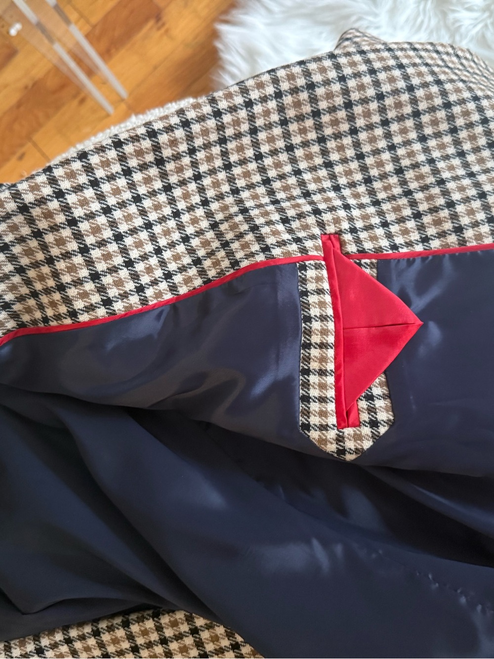 J. Crew Double-Breasted Houndstooth Blazer in Brown and Black - Picture 4 of 4